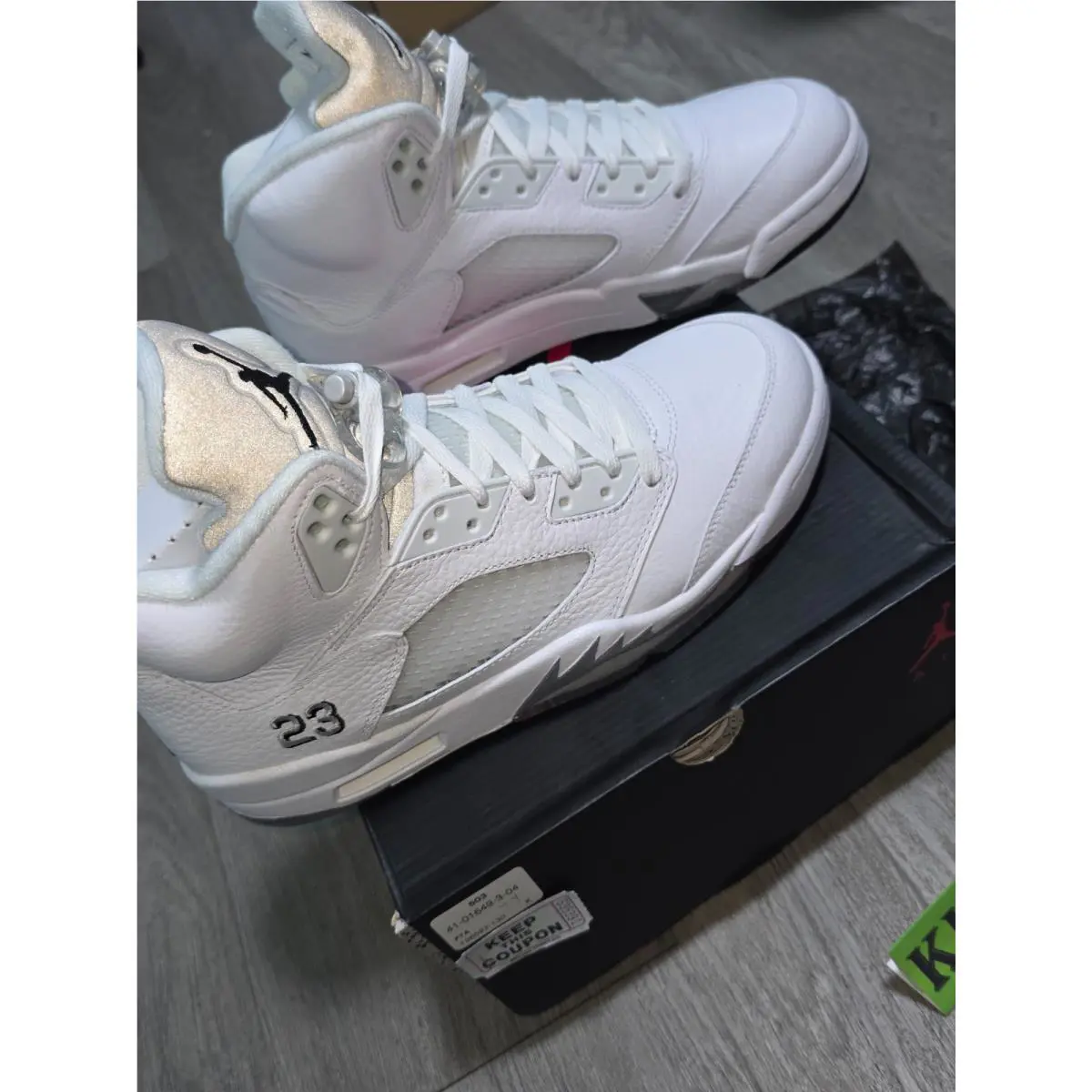 Nike shoes - Air Jordan 5 - Air - 136027-130 - White (UPC: 0886549388805) 7