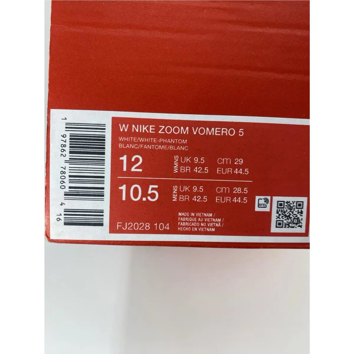 Nike shoes - Nike Zoom Vomero - Zoom Vomero - FJ2028 104 - White/Phantom (UPC: 197862780604) 8
