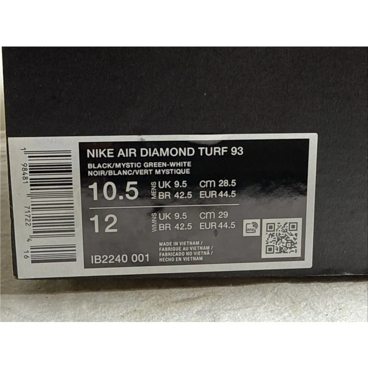 Nike shoes - Nike Air Diamond Turf - Air Diamond Turf - IB2240-001 - Black 5