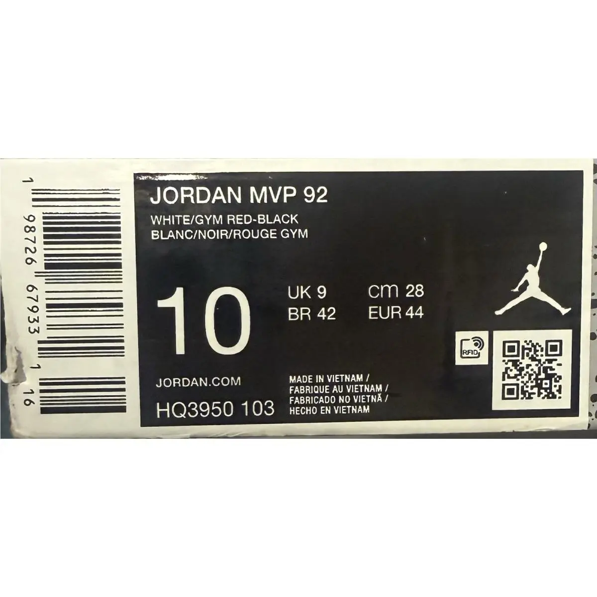 Nike shoes - Air Jordan MVP - Air MVP - HQ3950-103 - White / Gym Red / Black 6