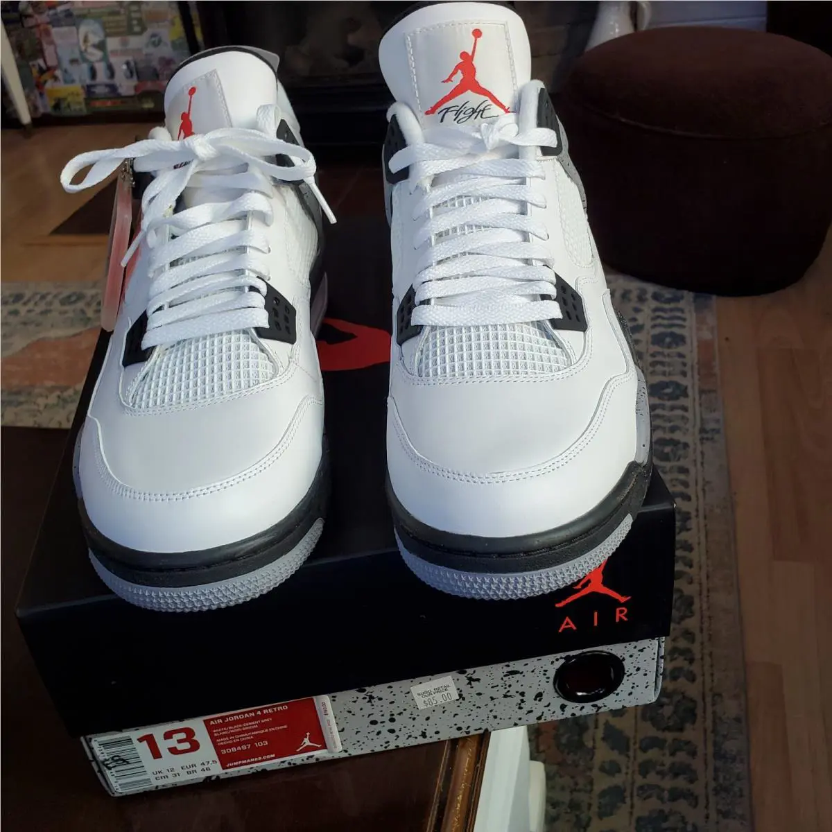 Nike shoes - Air Jordan 4 - Air - 308497 103 - Metallic 0
