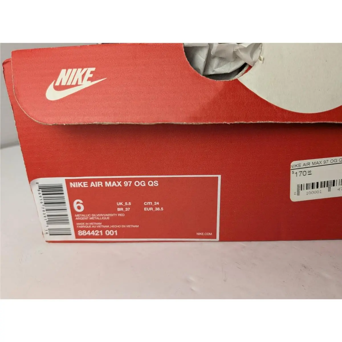 Nike shoes - Nike Air Max 97 - Air Max - 884421-001 - Gray (UPC: 0886916793911) 8