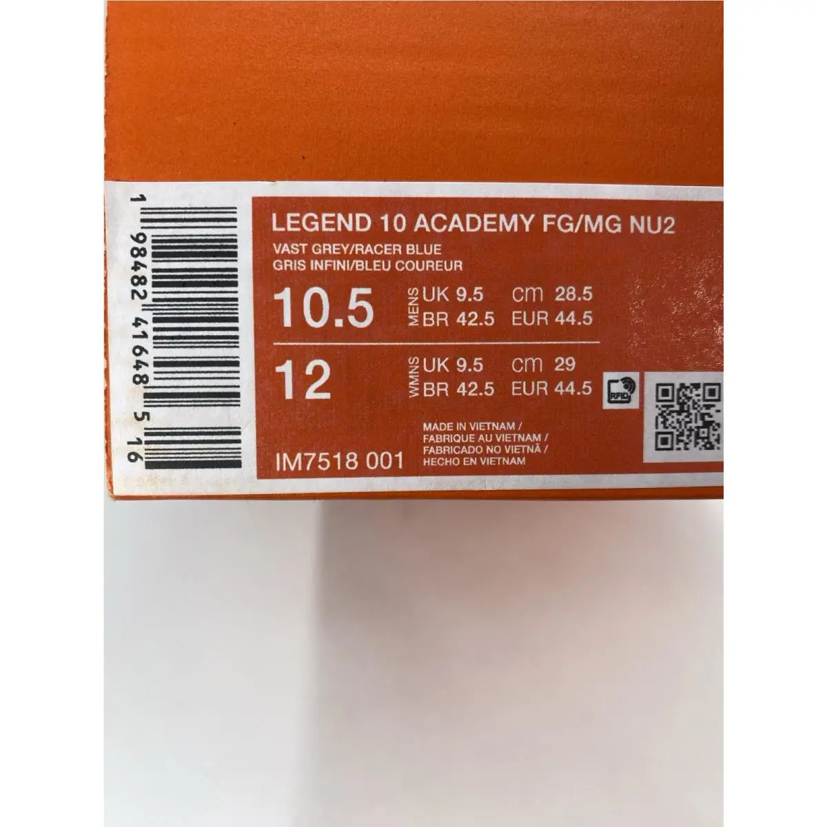 Nike shoes - Nike Legend - Legend - IM7518 001 - Vast Grey/Racer Blue (UPC: 198482416485) 8