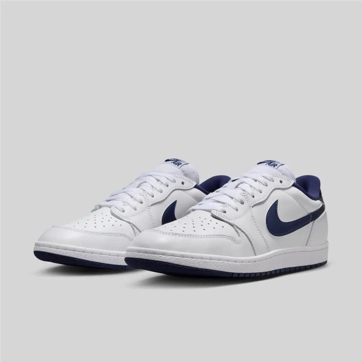 Nike Air Jordan 1 Low 85 `white Metallic Blue` FB9933-141 Men`s Size 10.5 Shoes