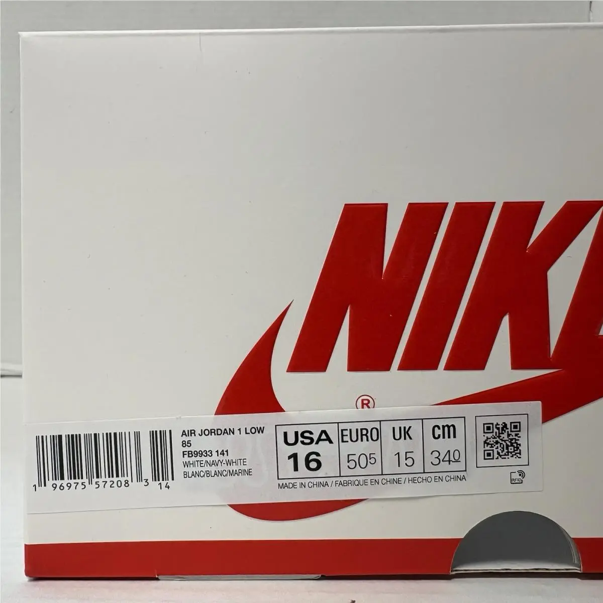 Nike shoes - Air Jordan 1 - Air - FB9933-141 - White/Navy-White (UPC: 196975572083) 5
