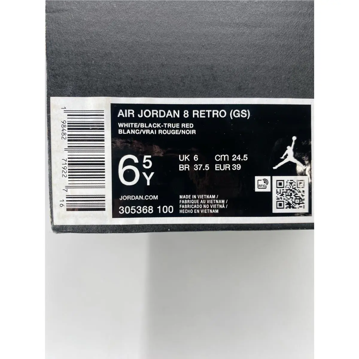 Nike shoes - Air Jordan 8 Retro - Air Retro - 30568 100 - White/Black-True Red (UPC: 198482719227) 8
