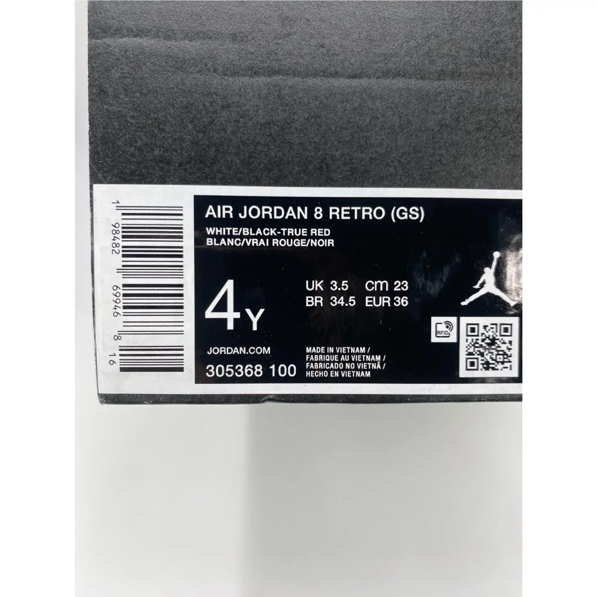Nike shoes - Air Jordan 8 Retro - Air Retro - 30568 100 - White/Black-True Red (UPC: 198482699468) 8