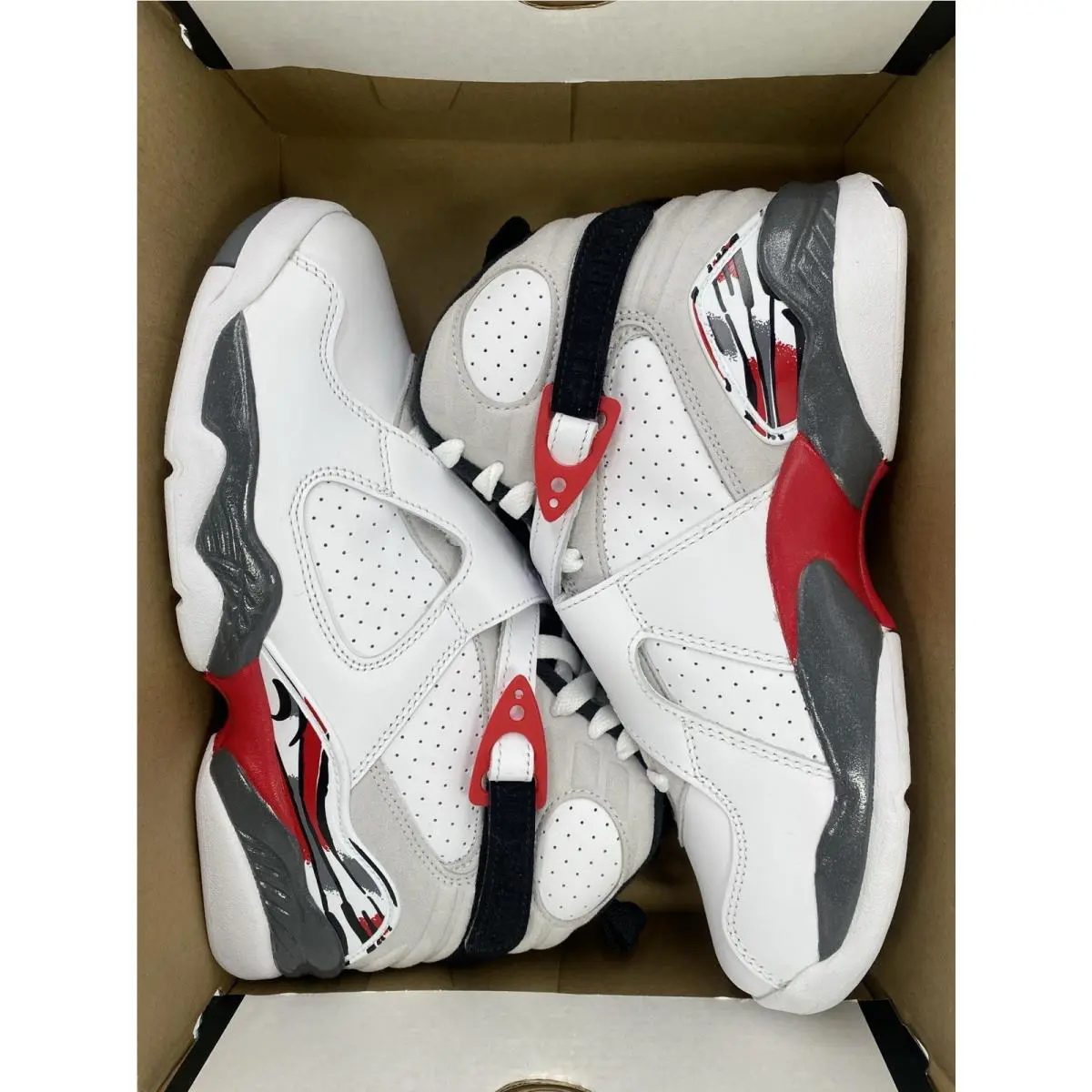 Nike shoes - Air Jordan 8 Retro - Air Retro - 30568 100 - White/Black-True Red (UPC: 198482719227) 7
