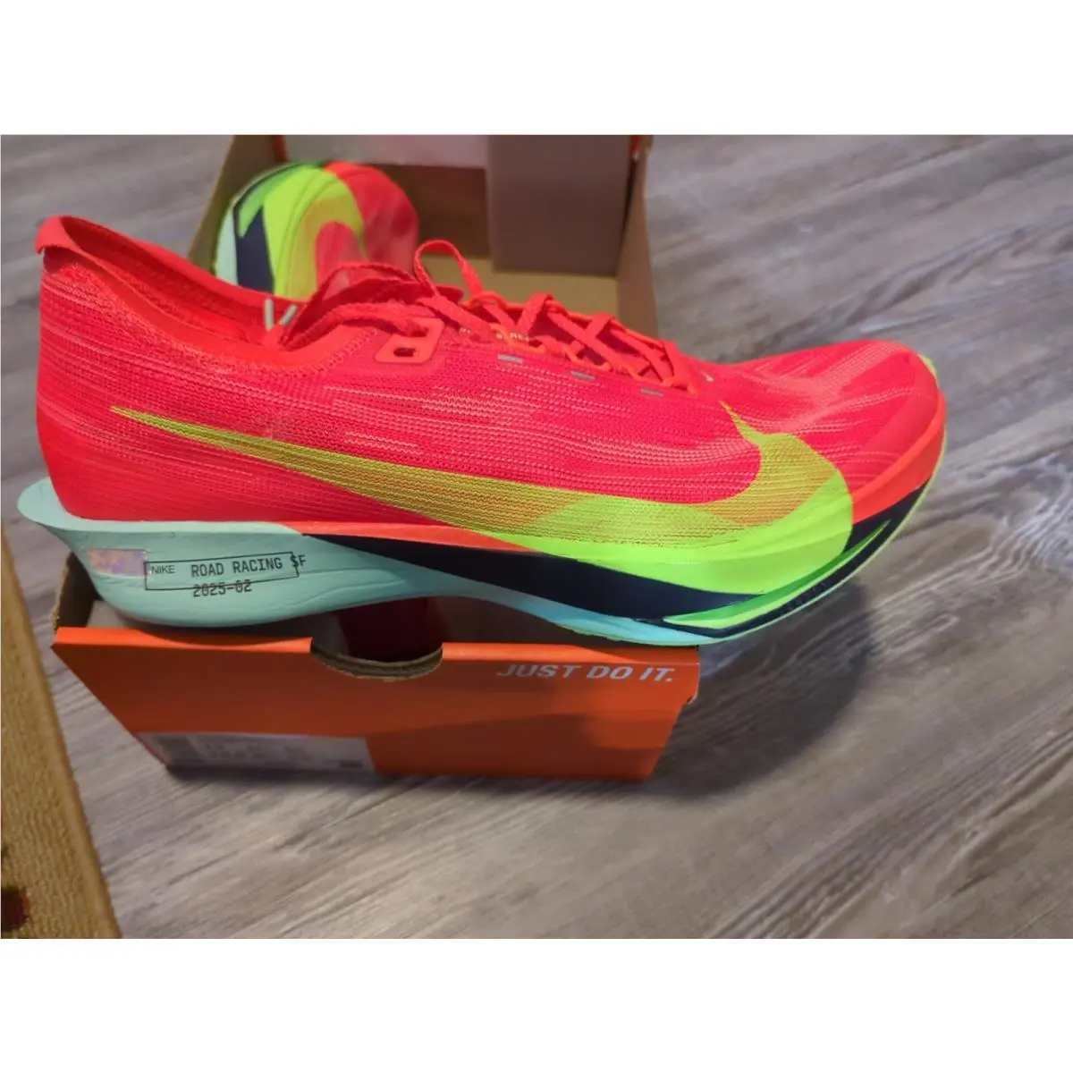 Nike shoes - Nike ZoomX Streakfly 2 - ZoomX Streakfly - HF6416 600 - Bright Crimson / Lime Blast 1