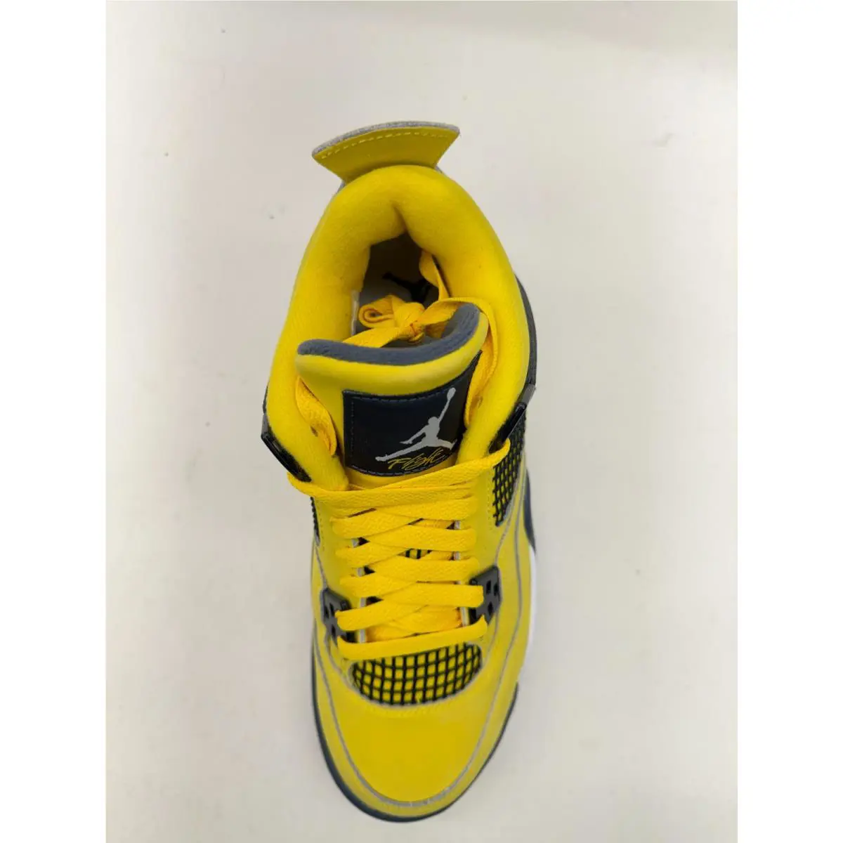 Nike shoes - Jordan 4 Retro - Retro - 408452-700 - Tour Yellow/White-Dark Blue Grey (UPC: 195238796112) 10