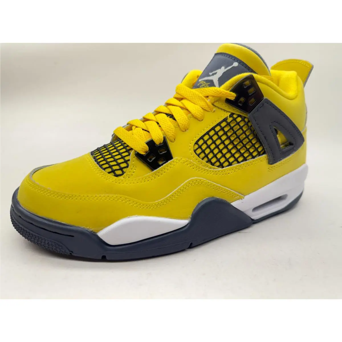 Nike shoes - Jordan 4 Retro - Retro - 408452-700 - Tour Yellow/White-Dark Blue Grey (UPC: 195238796112) 11