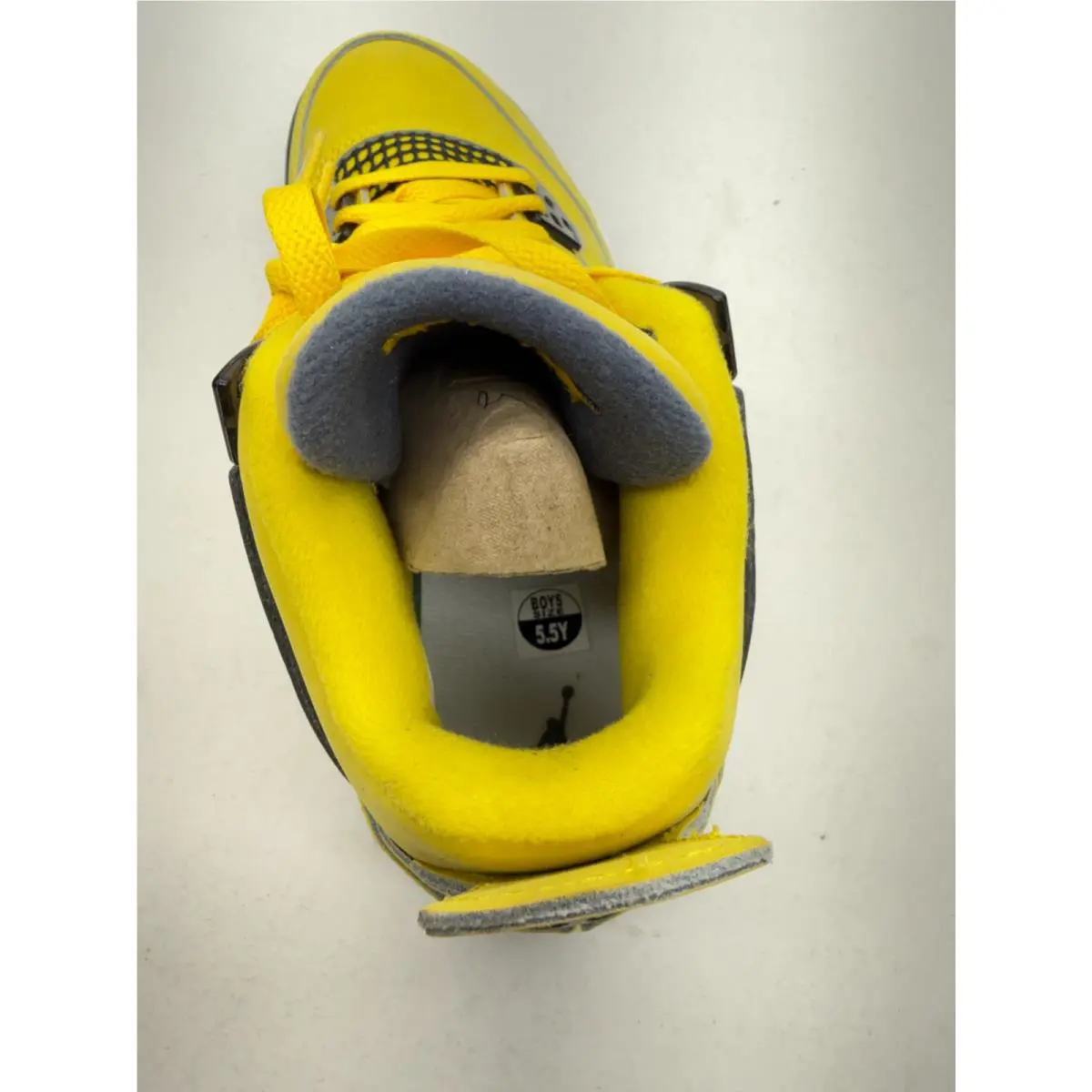 Nike shoes - Jordan 4 Retro - Retro - 408452-700 - Tour Yellow/White-Dark Blue Grey (UPC: 195238796112) 6