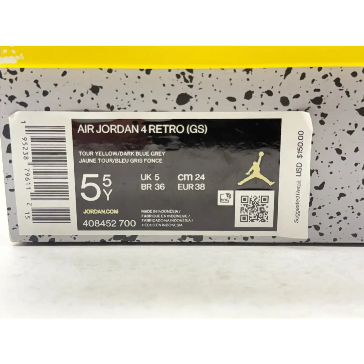 Nike shoes - Jordan 4 Retro - Retro - 408452-700 - Tour Yellow/White-Dark Blue Grey (UPC: 195238796112) 21