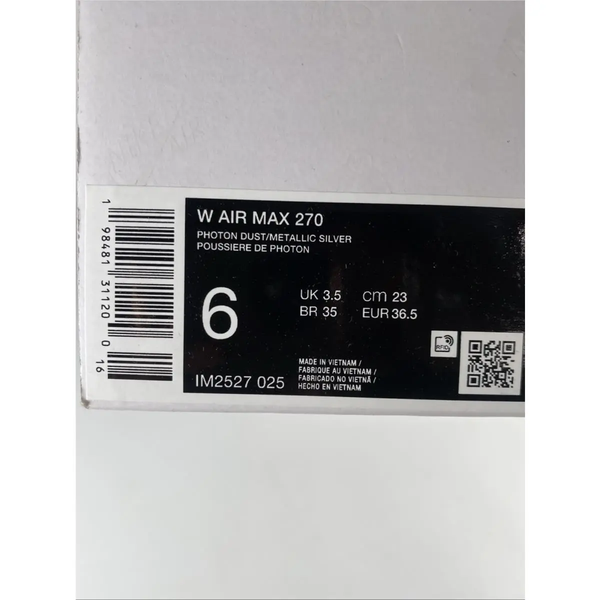 Nike shoes - Nike Air Max 270 - Air Max - IM2527 025 - Photon Dust/Metallic Silver (UPC: 198481311200) 8