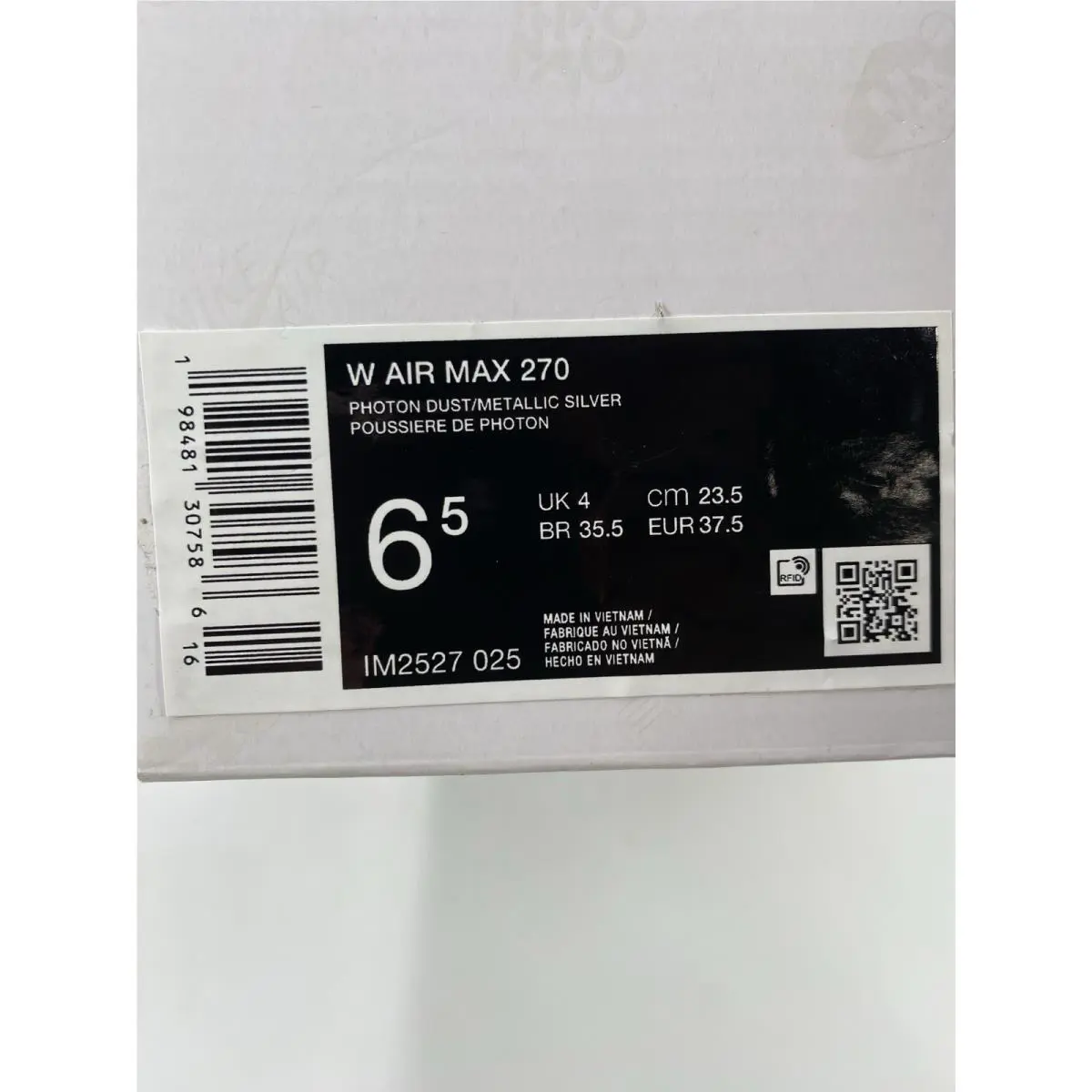 Nike shoes - Nike Air Max 270 - Air Max - IM2527 025 - Photon Dust/Metallic Silver (UPC: 198481307586) 8