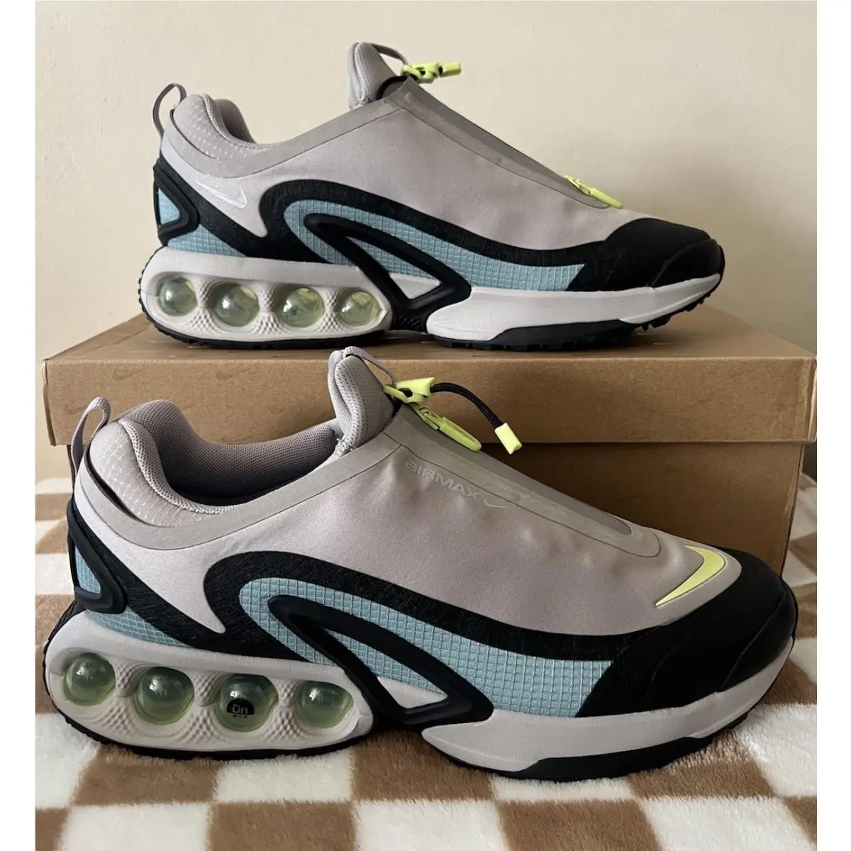 Nike Air Max Dn Roam Sneakers Lemon Twist/cannon Black HQ8605 003 Men`s 10