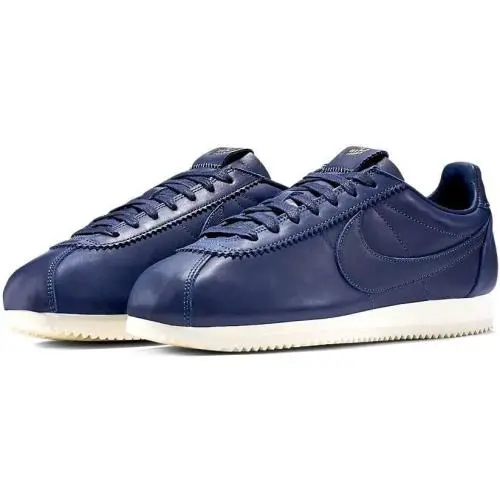 Nike Men`s Classic Cortez Prem QS TZ Size 13 898088-400 Thunder Blue Sail - Blue