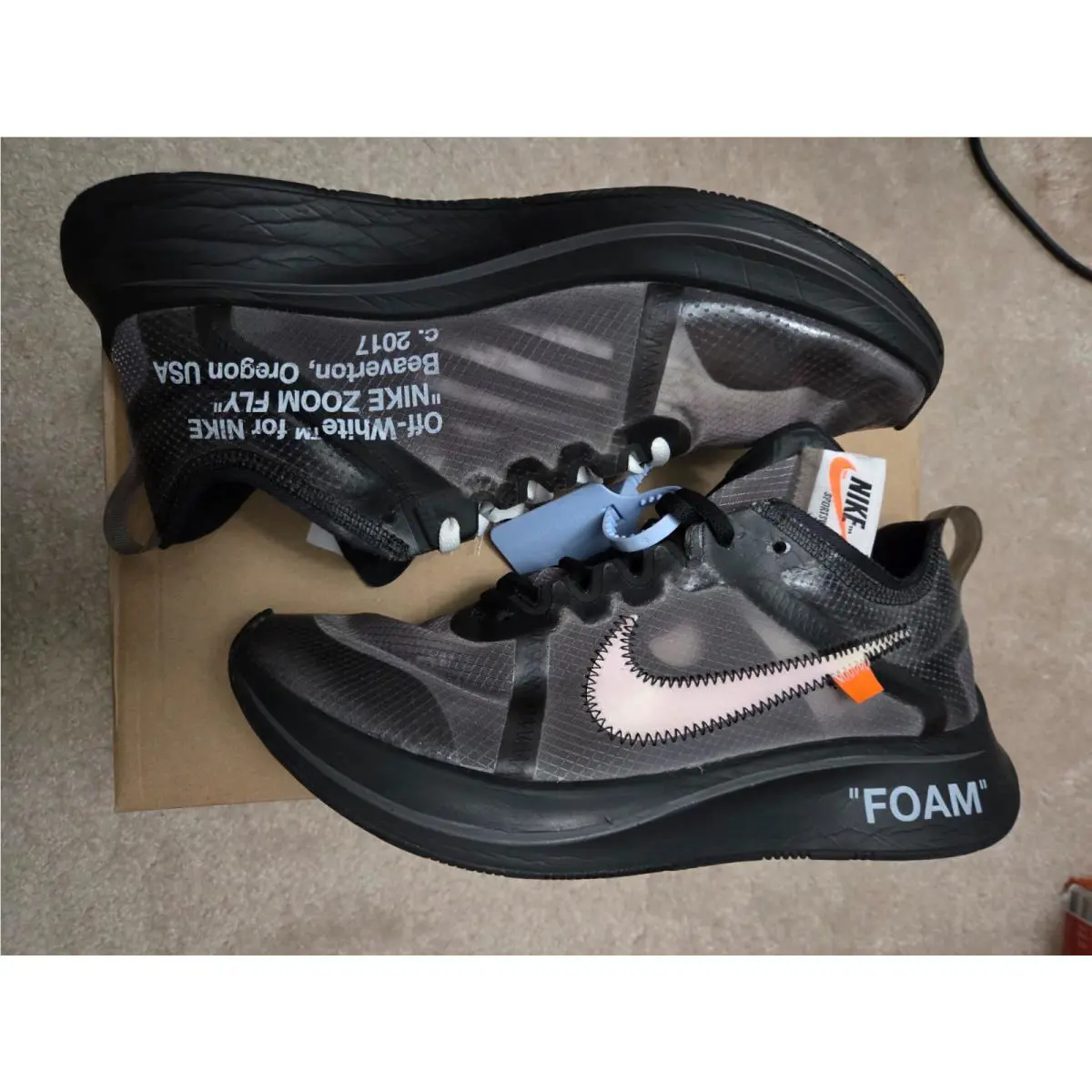 Nike shoes - Nike Zoom Fly - Zoom Fly - AJ4588-001 - Black 6