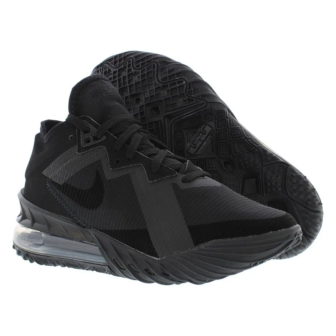 Nike Lebron Xviii Low Mens Shoes Size 5 Color: Black/black/black - Black, Main: Black