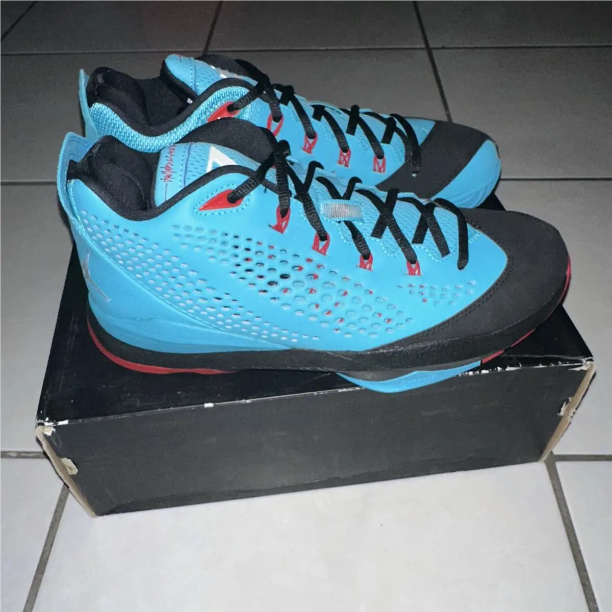 Nike shoes - Jordan CP3 VII - VII - 616805 402 - Gamma Blue, Manufacturer: Gama Blue Black White Gym Red (UPC: 0666003449453) 1