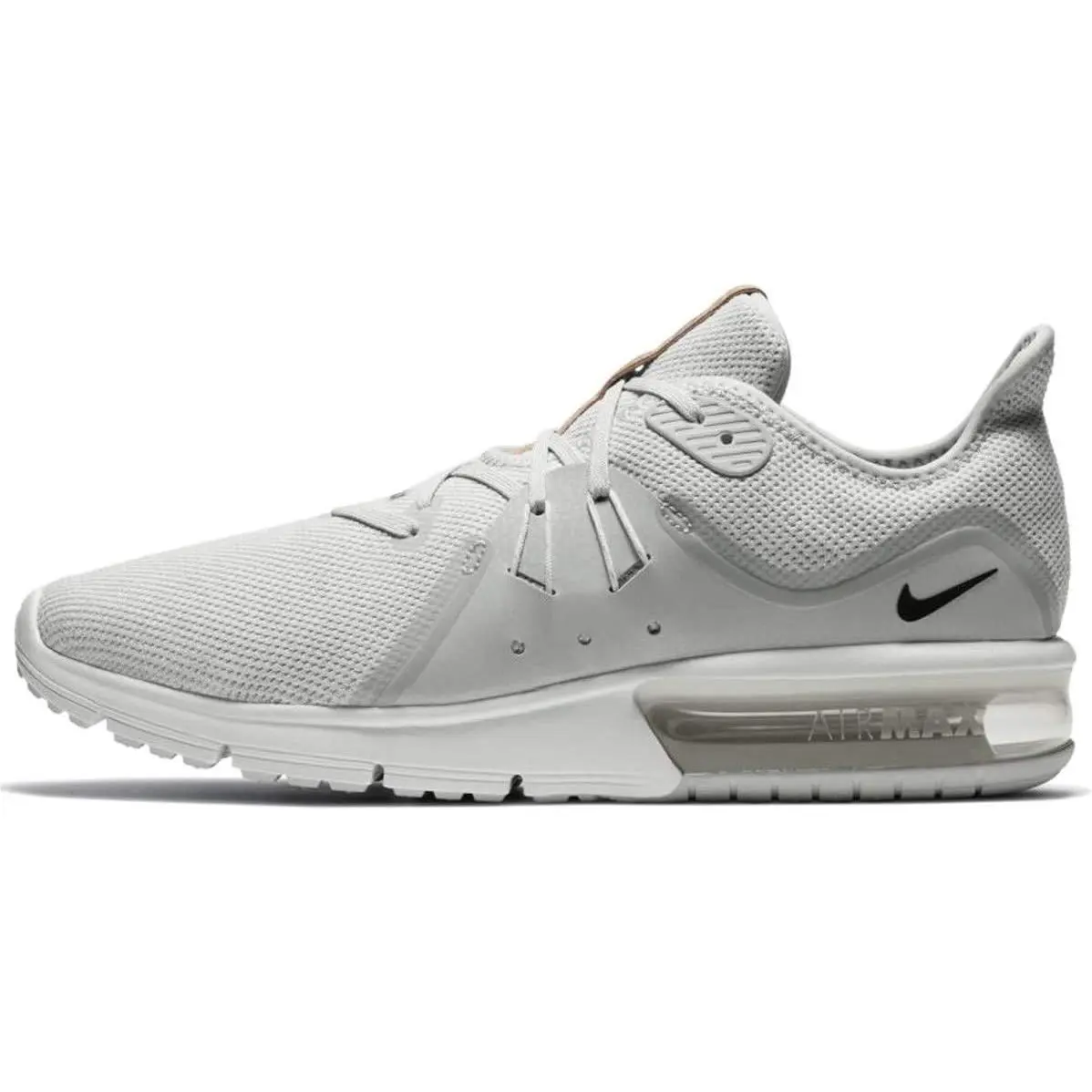 Nike Men`s Air Max Sequent 3 Running Shoe Platinum 7.5 M - Gray