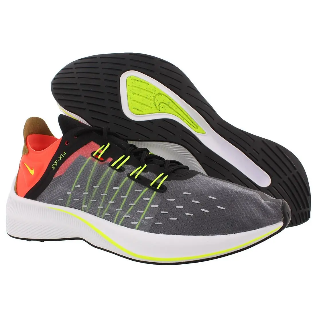Nike Exp-X14 Boys Shoes Size 6 Color: Black/volt/total Crimson