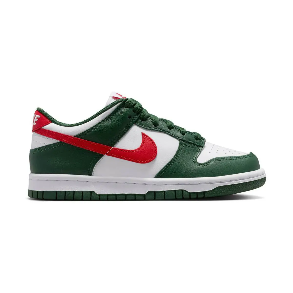 Grade School Nike Dunk Low_fir/university Red-white IO7453-323-SIZE 4.5 - WHITE