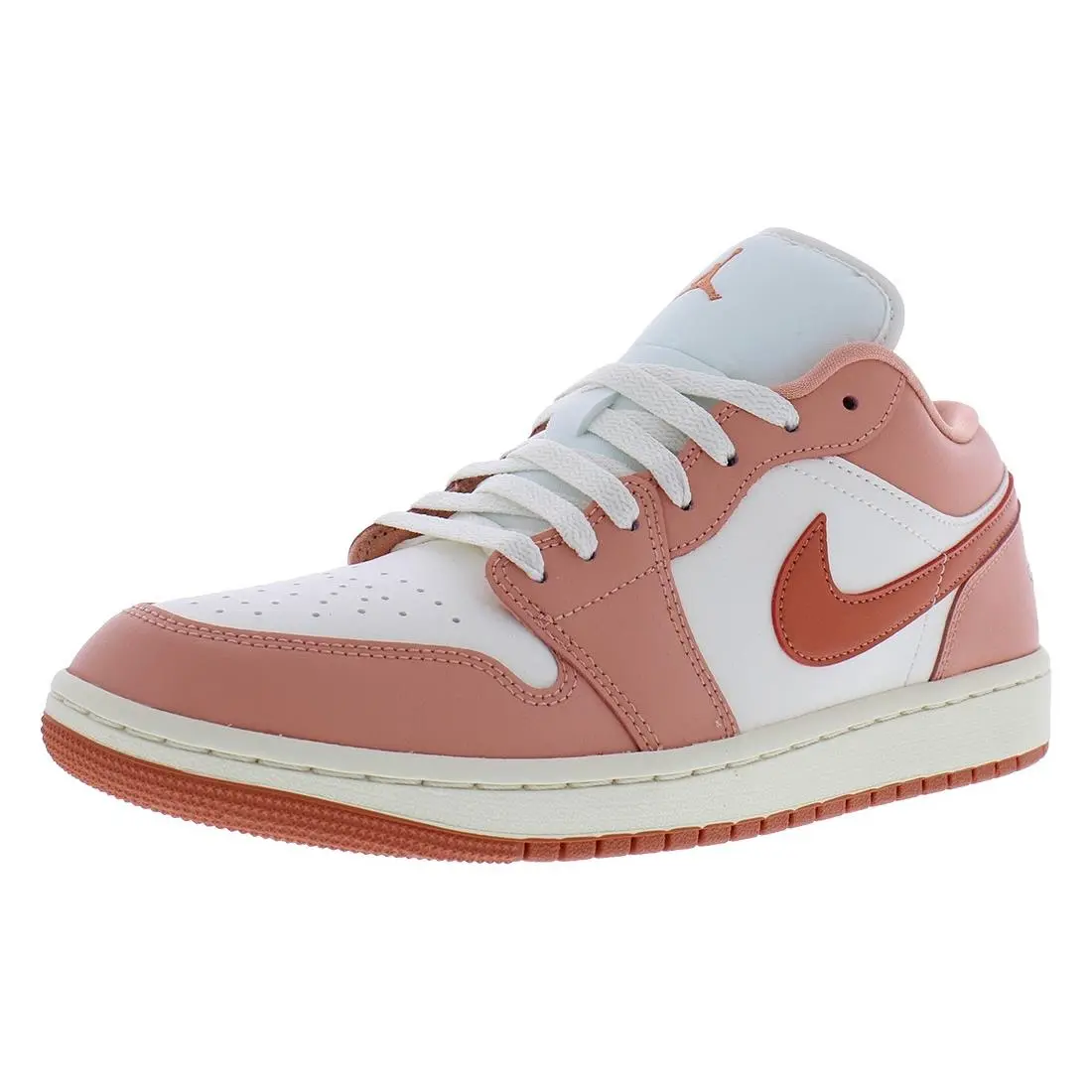 Nike Air Jordan 1 Low Womens Shoes Size 10.5 Color: Sail/madder Root
