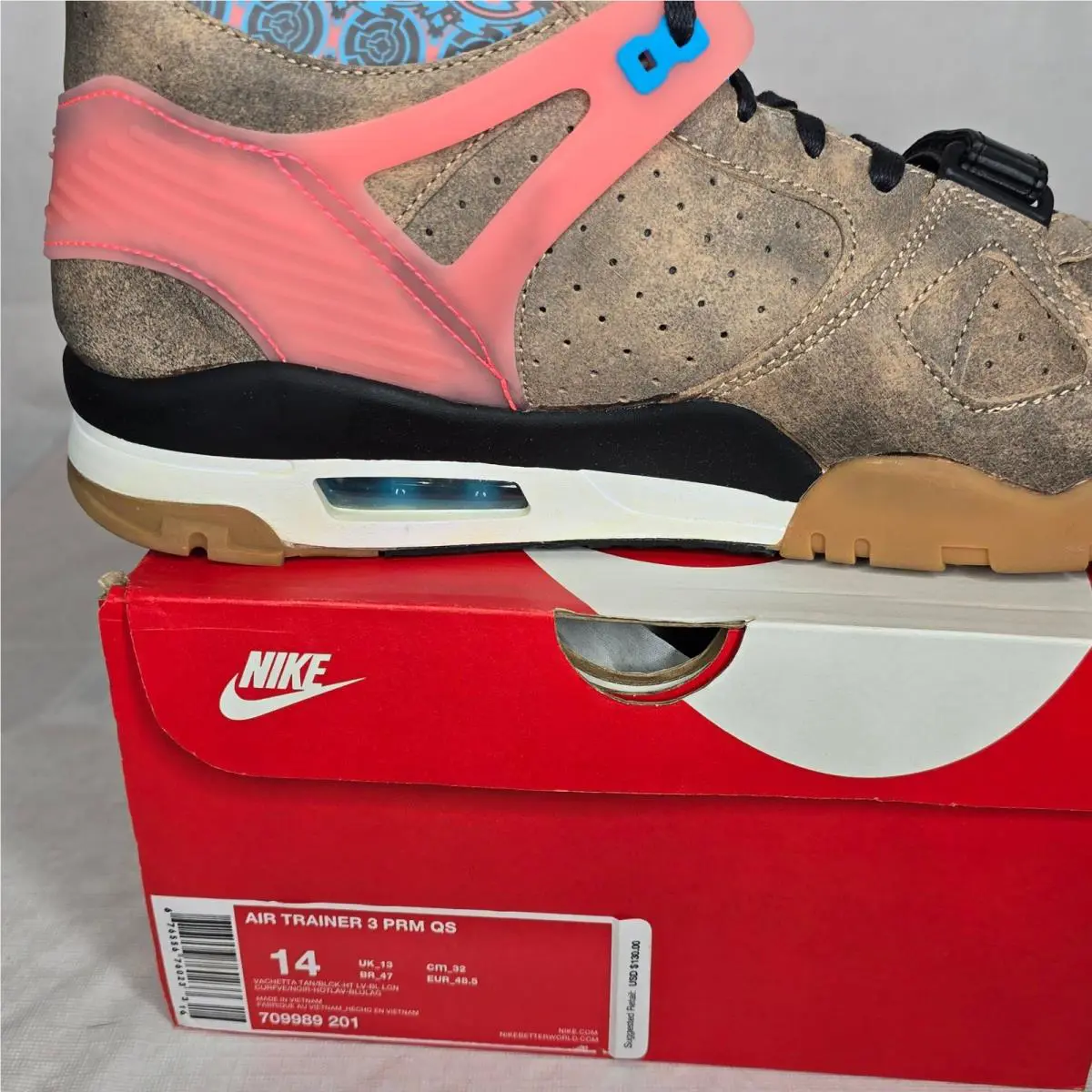 Nike shoes - Air Trainer 3 PRM QS - 709989 201 - Beige 0