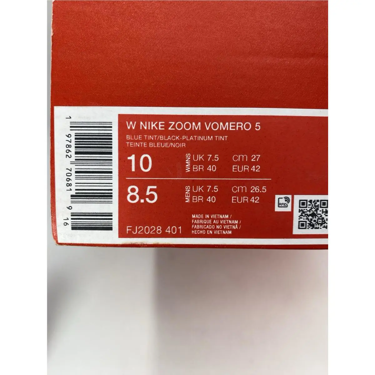 Nike shoes - Nike Zoom Vomero - Zoom Vomero - FJ2028 401 - Blue Tint/Black-Platinum Tint (UPC: 197862706819) 8