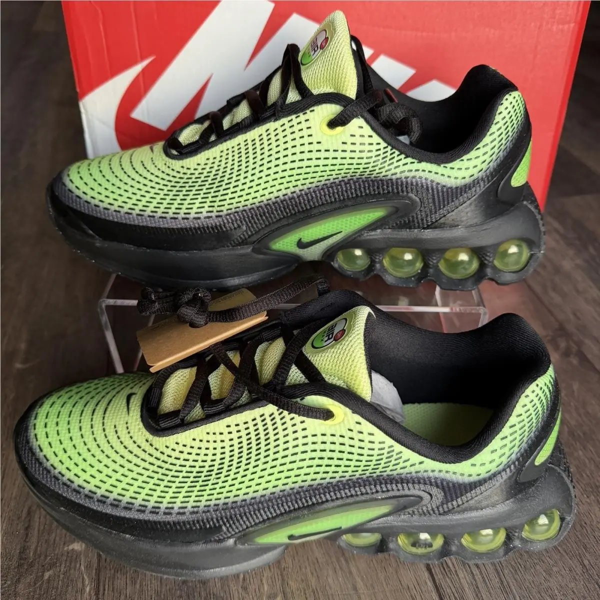 Air Max Youth Sneakers 7Y DN Amd GS Lt Lemon Twist Black HV5257-700 by Nike