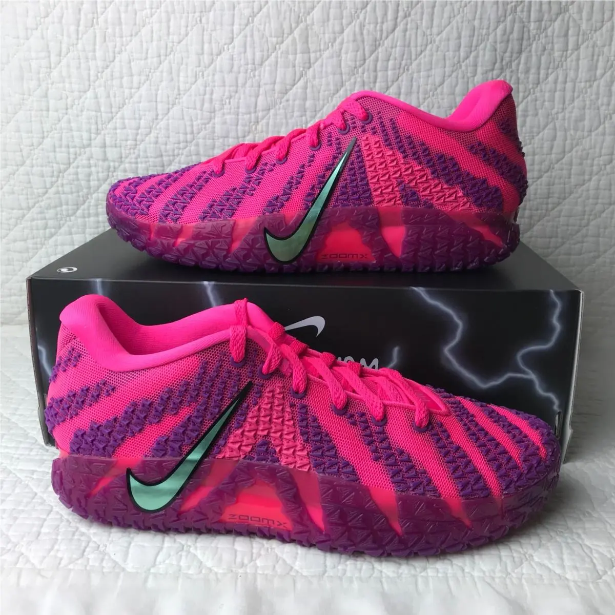 Ja 3 Shoes Men’s SZ 10 ‘price of Admission’ Hyper Pink HF2793-600 by Nike