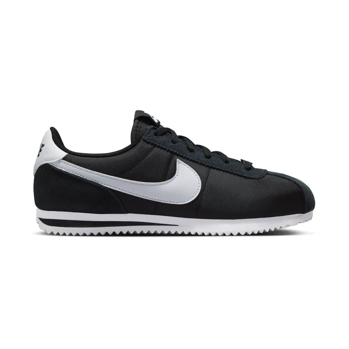 Grade School Nike Cortez Textile_black/white IH7654-002-SIZE 6.5 - BLACK/WHITE