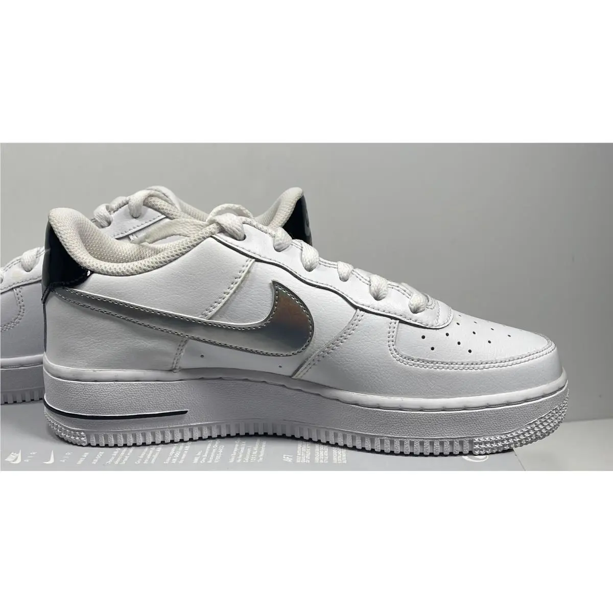Nike shoes - Air Force BOYS1 - Air Force - WHITE METALLIC SILVER (UPC: 194276115695) 5