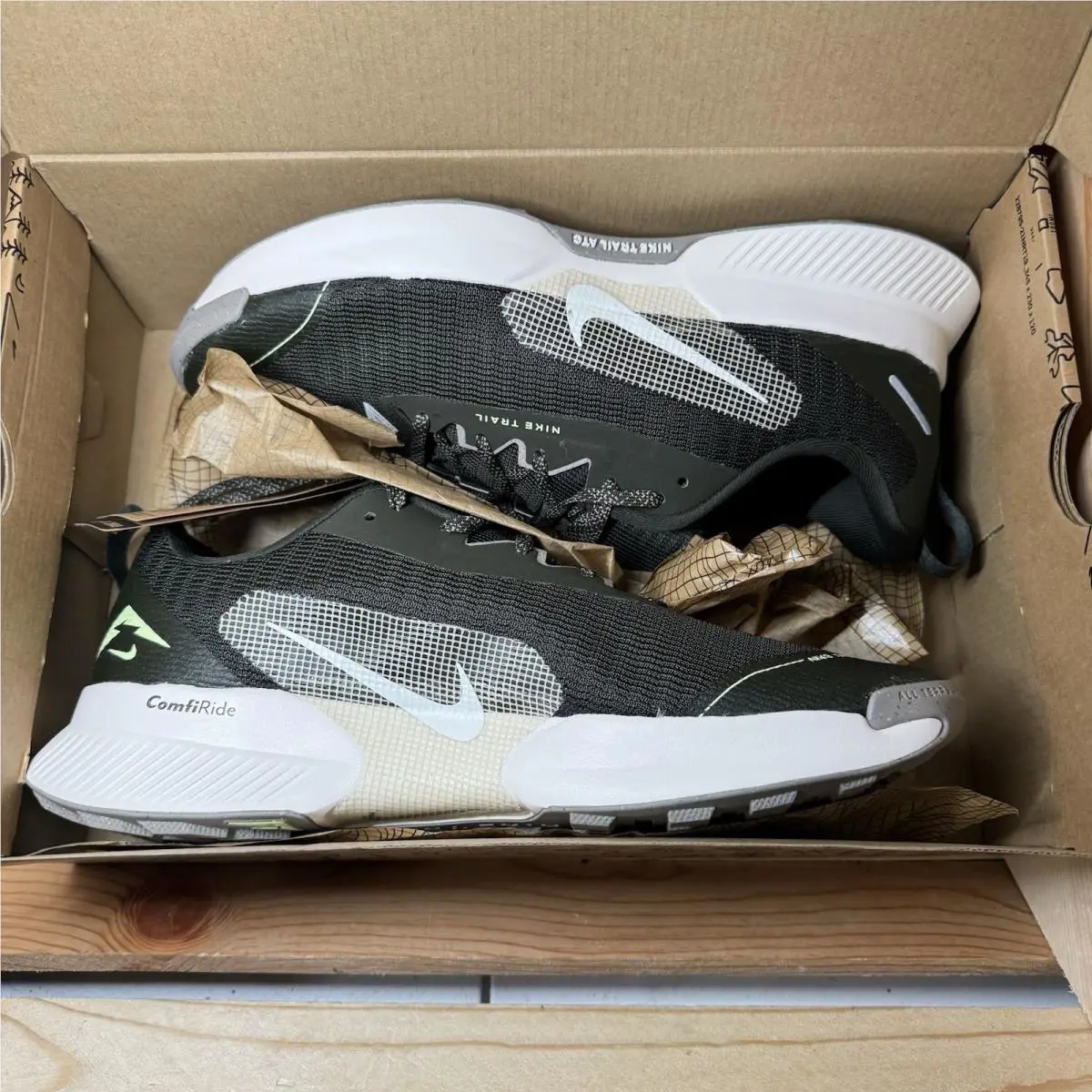 Nike shoes - Juniper Trail 3 - Juniper Trail - FQ0904-301 - Sequoia/White/Onyx 8