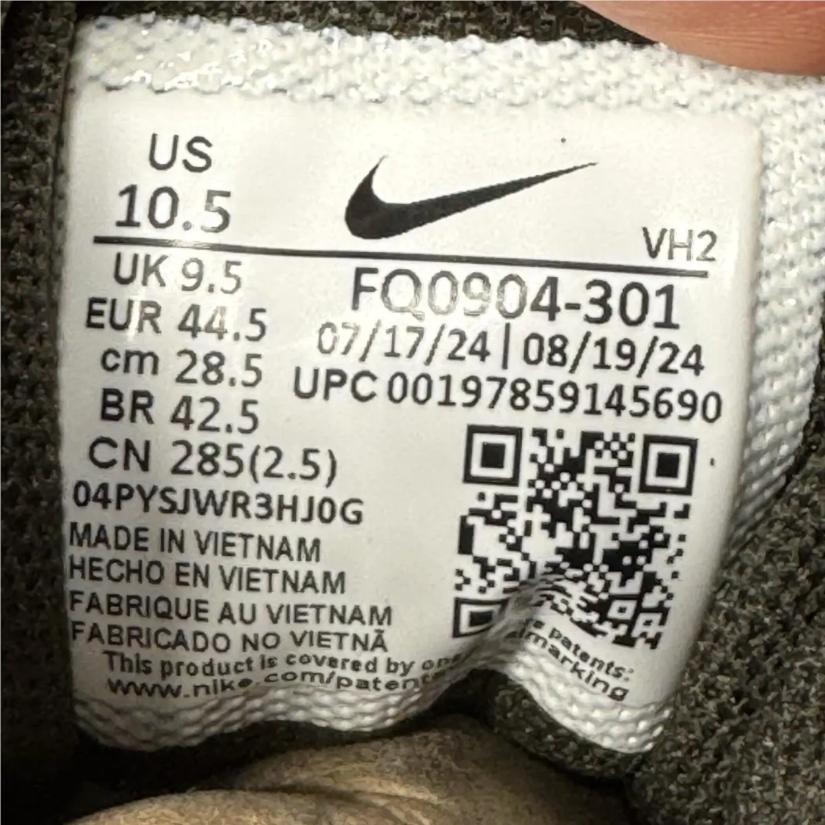 Nike shoes - Juniper Trail 3 - Juniper Trail - FQ0904-301 - Sequoia/White/Onyx 6