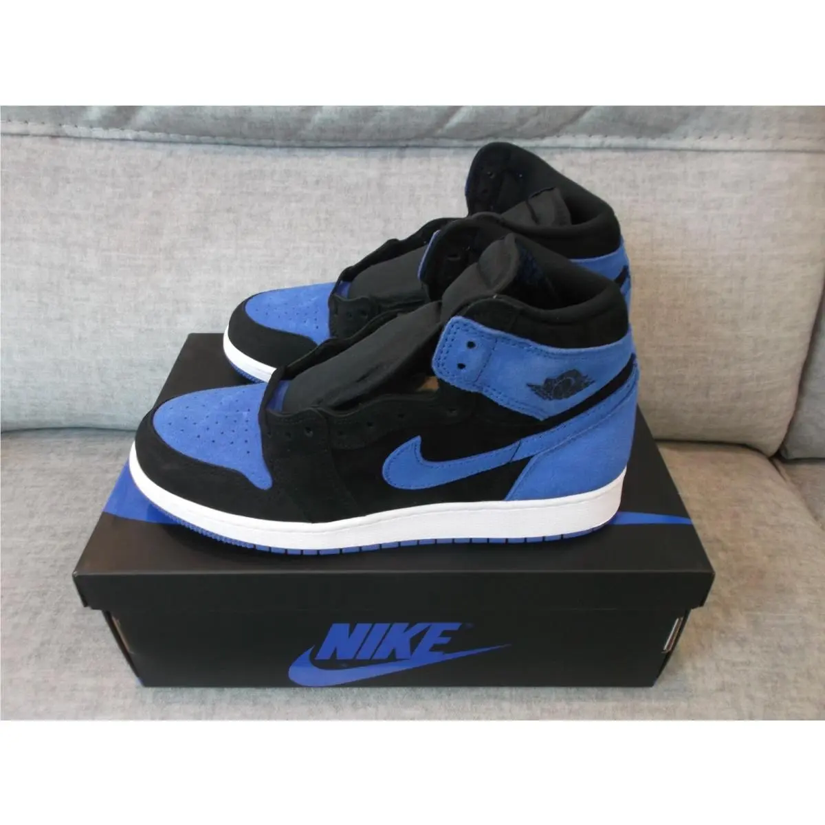 Nike shoes - Air Jordan 1 - Air - FD1437-042 - Black/Royal Blue/White (UPC: 196969198619) 1
