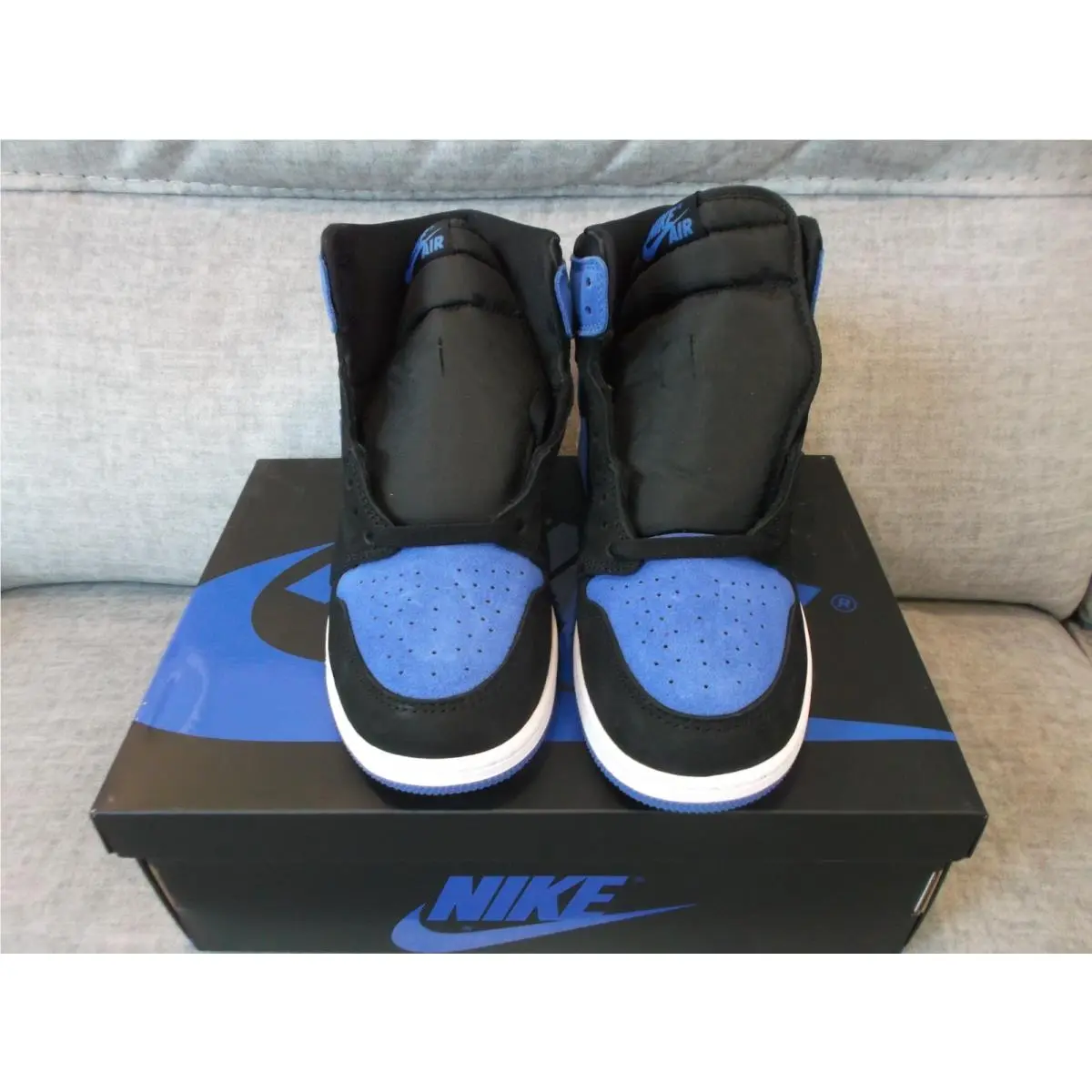 Nike shoes - Air Jordan 1 - Air - FD1437-042 - Black/Royal Blue/White (UPC: 196969198619) 4