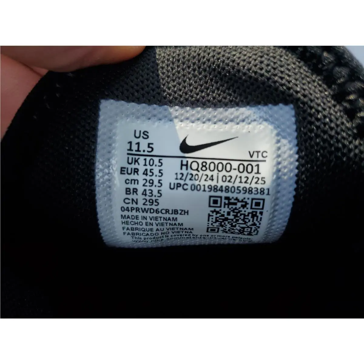 Nike shoes - Nike Air Max 270 - Air Max - HQ8000-001 - Black, Manufacturer: Black/White/Electro Orange 6