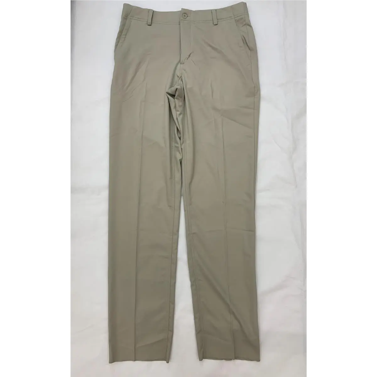 Nike Dri-fit Essential Flex Pants Chino Mens 32 Unhemmed 35.5 Golf AJ6317 Khaki