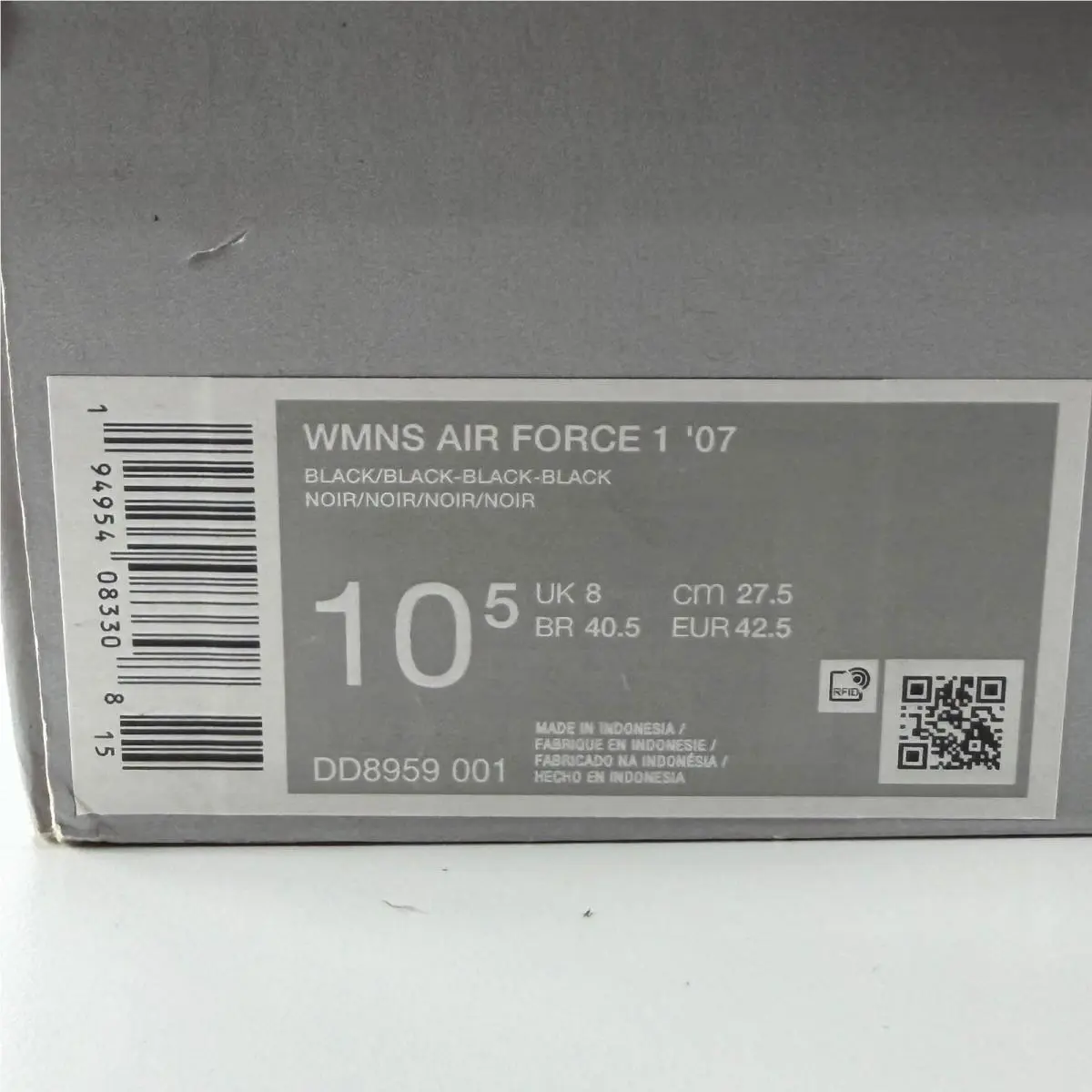 Nike shoes - Nike Air Force 1 `07 - Black 6