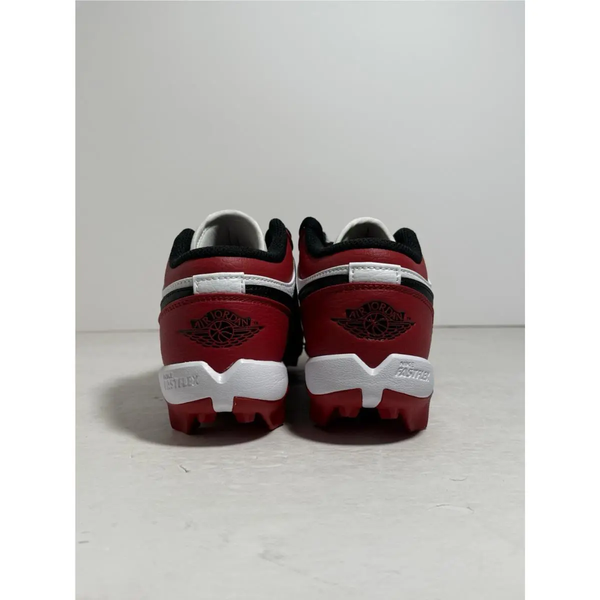 Nike shoes - Jordan 1 Low Youth Cleat - White / Black-Gym Red (UPC: 197594749481) 3