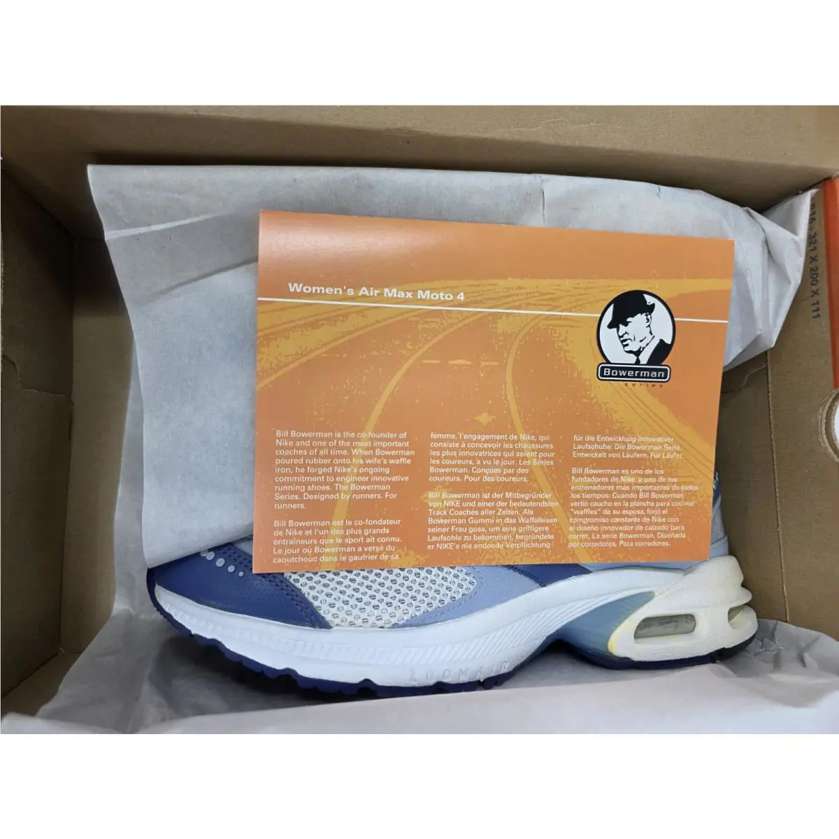 Nike shoes - Nike Air Max Moto IV - 312741-141 - White, Blue (UPC: 685068530180) 2