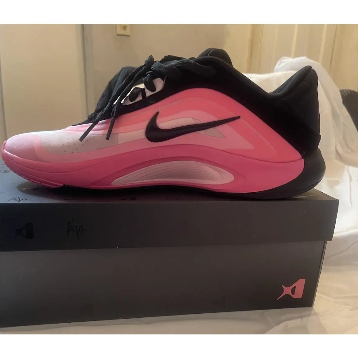 Nike shoes - Nike A`One - FZ8606-001 - Pink, Manufacturer: Black/Hyper Pink/Laser Pink/Pink Foam 12