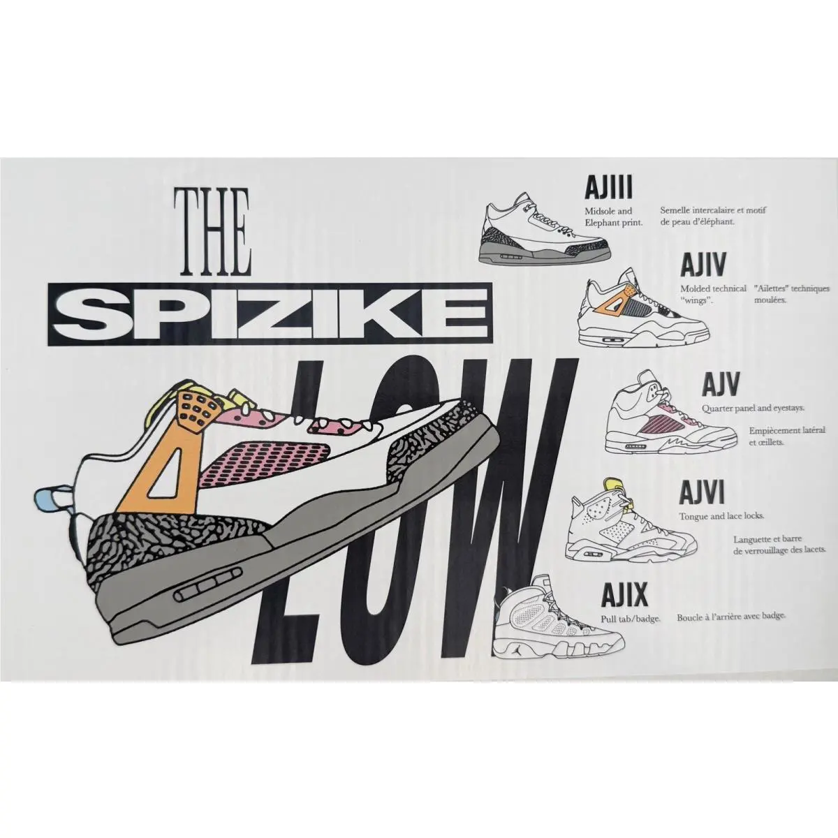 Nike shoes - jordan spizike low - spizike low - white red black 13