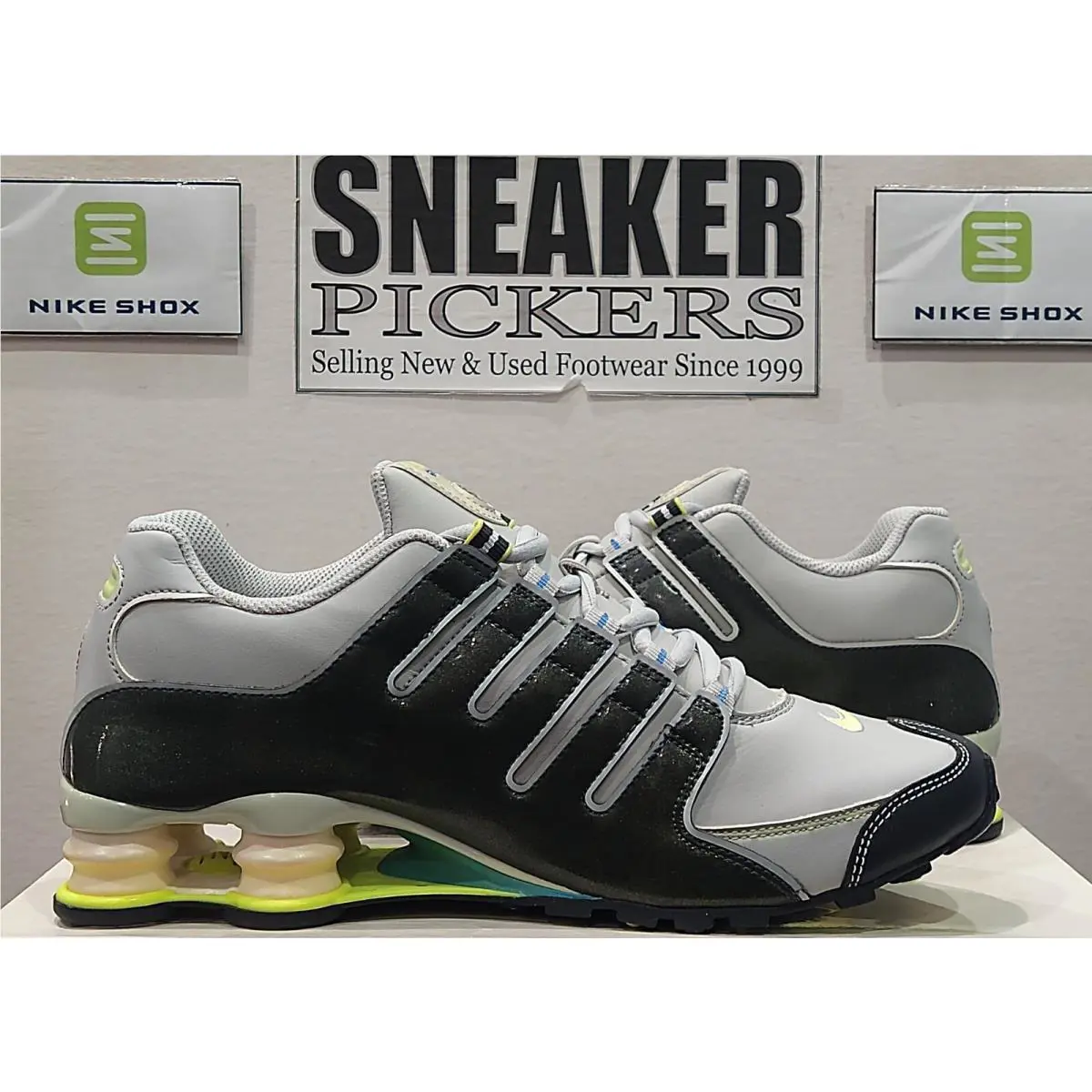 Nike shoes - Nike Shox NZ SL - Shox - 366571-071 - Grey / Ultramarine (UPC: 883412303705) 10