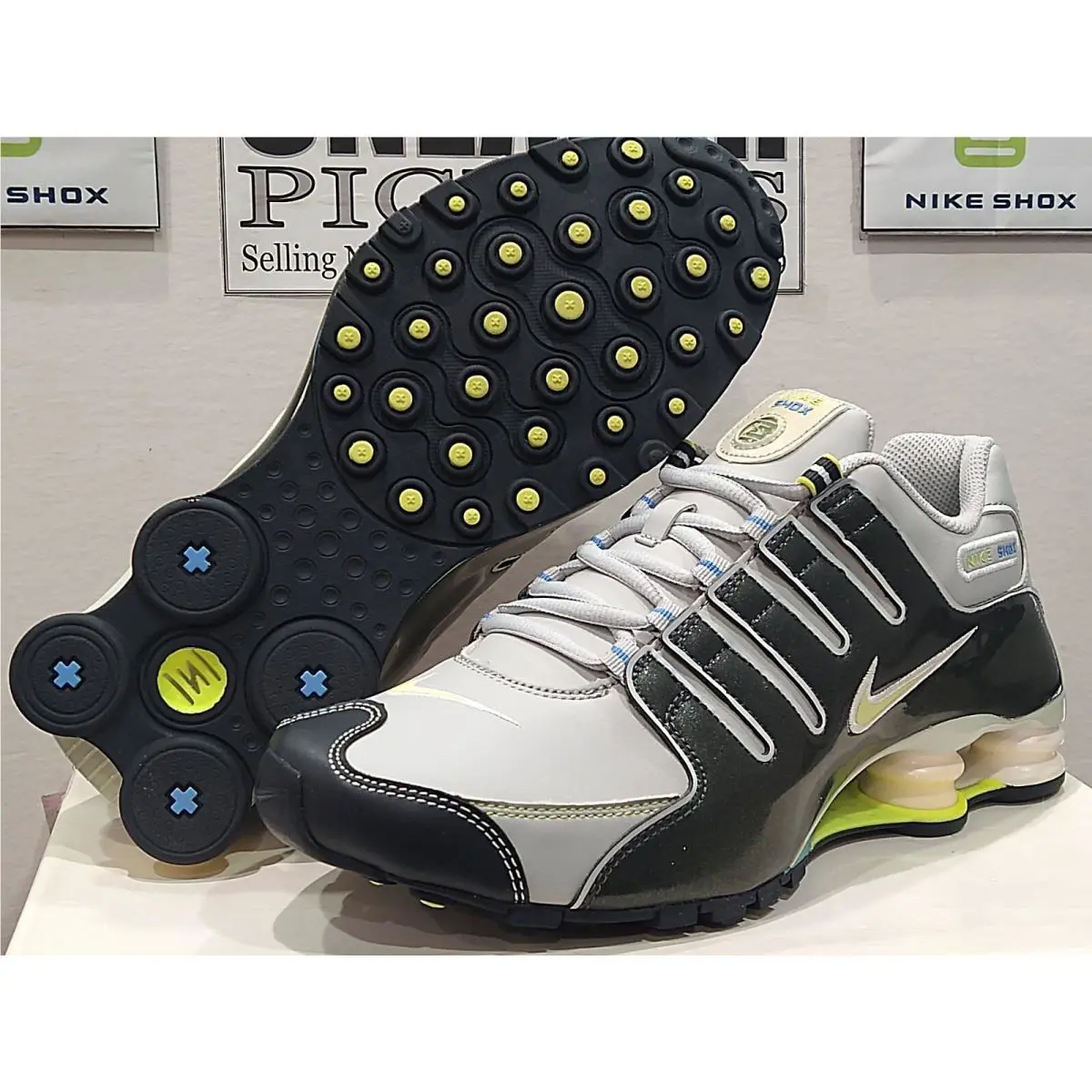 Nike shoes - Nike Shox NZ SL - Shox - 366571-071 - Grey / Ultramarine (UPC: 883412303705) 21