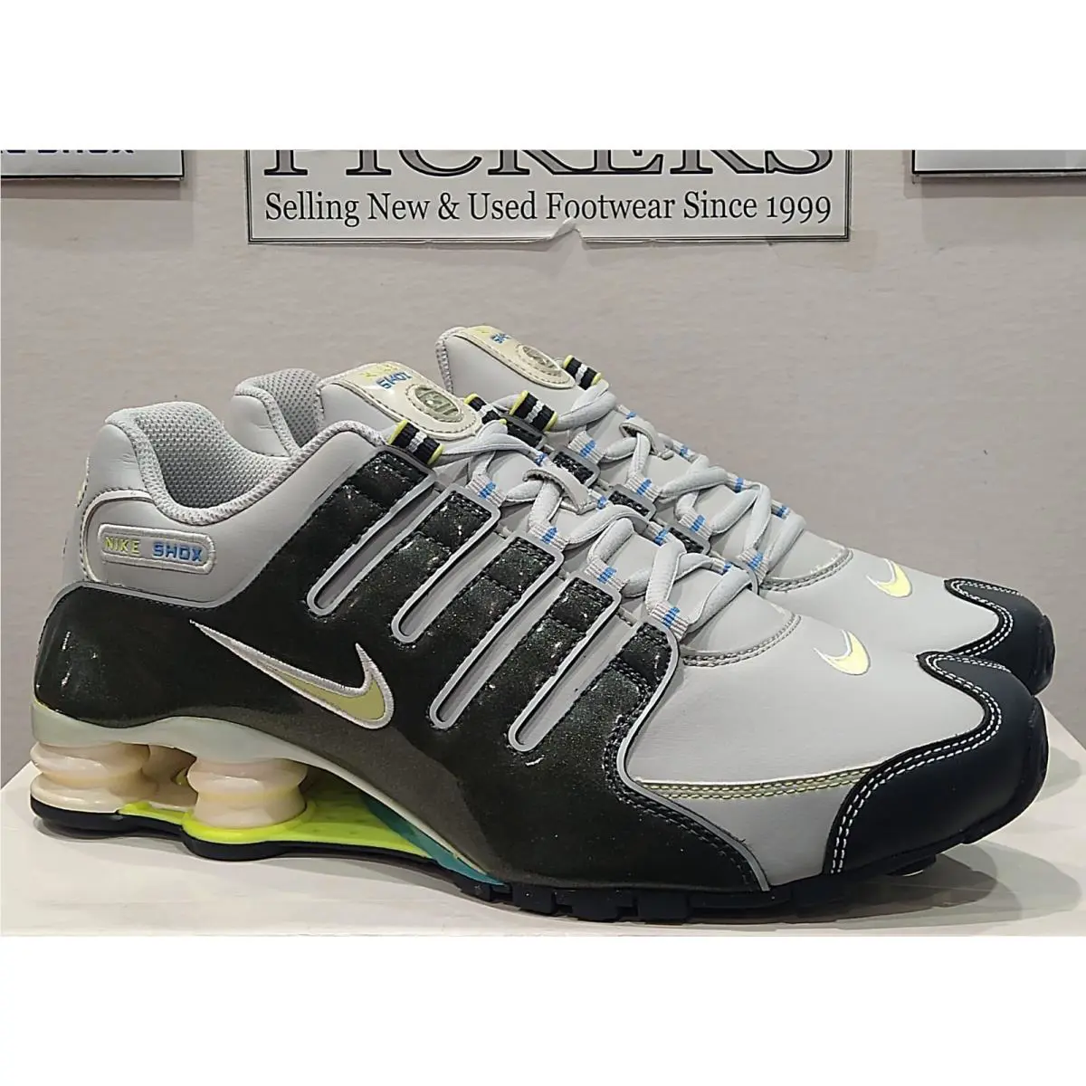 Nike shoes - Nike Shox NZ SL - Shox - 366571-071 - Grey / Ultramarine (UPC: 883412303705) 2