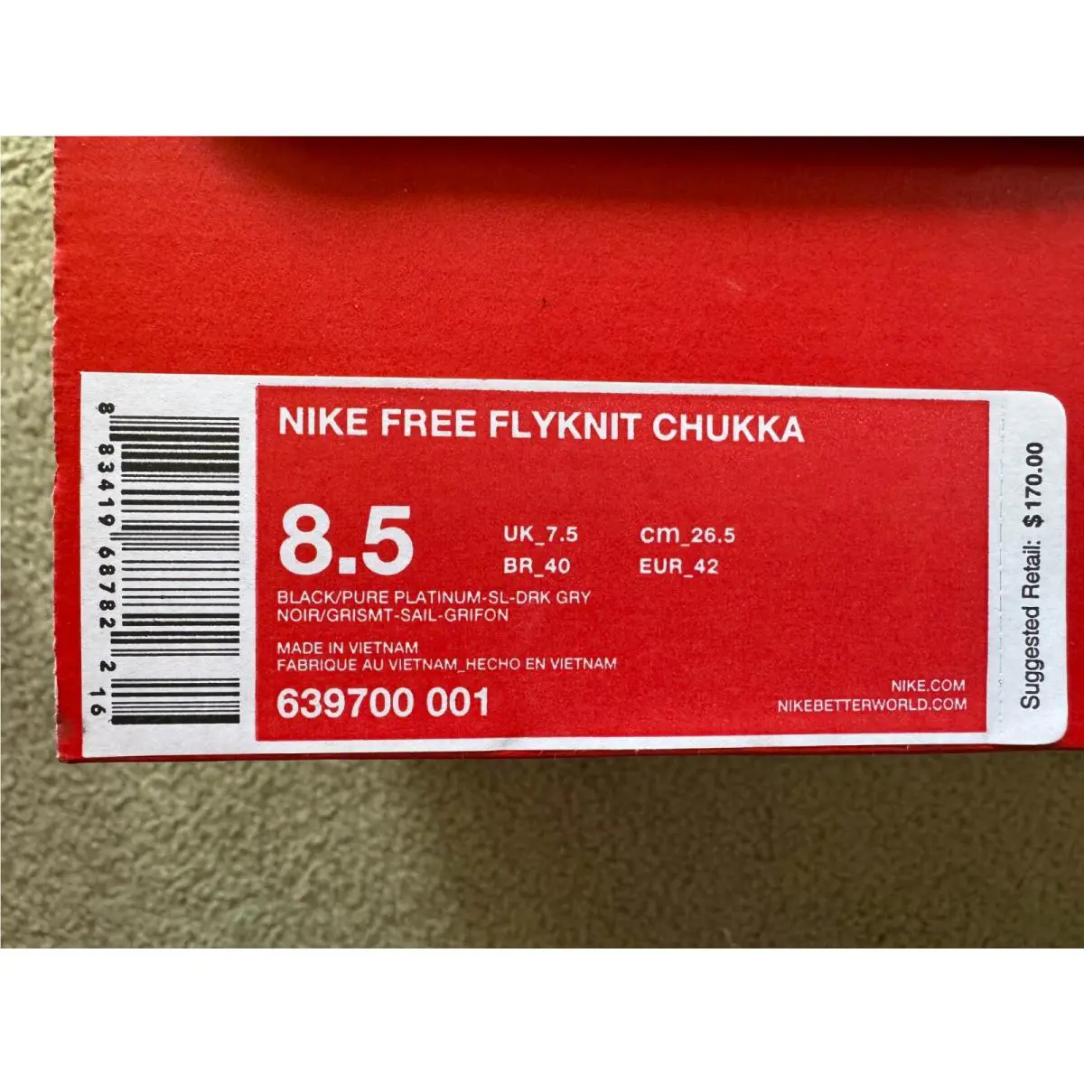 Nike shoes - Nike Free Chukka - Free Chukka - 639700-001 - Black 4