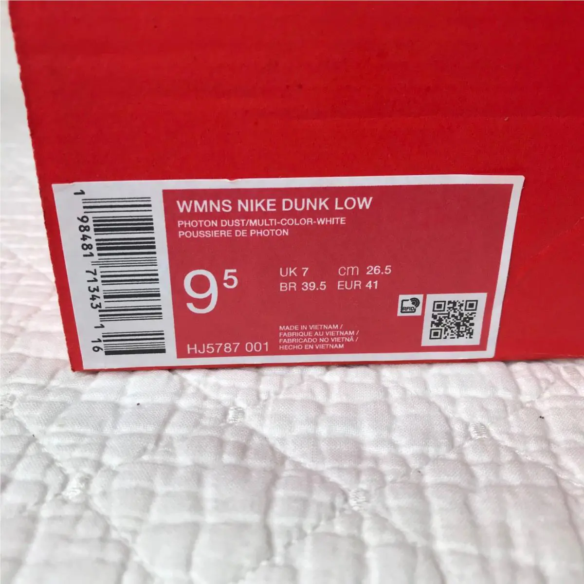 Nike shoes - Nike Dunk Low - Dunk Low - HJ5787-001 - Photon Dust/Multi-Color-White (UPC: 198481727636) 10